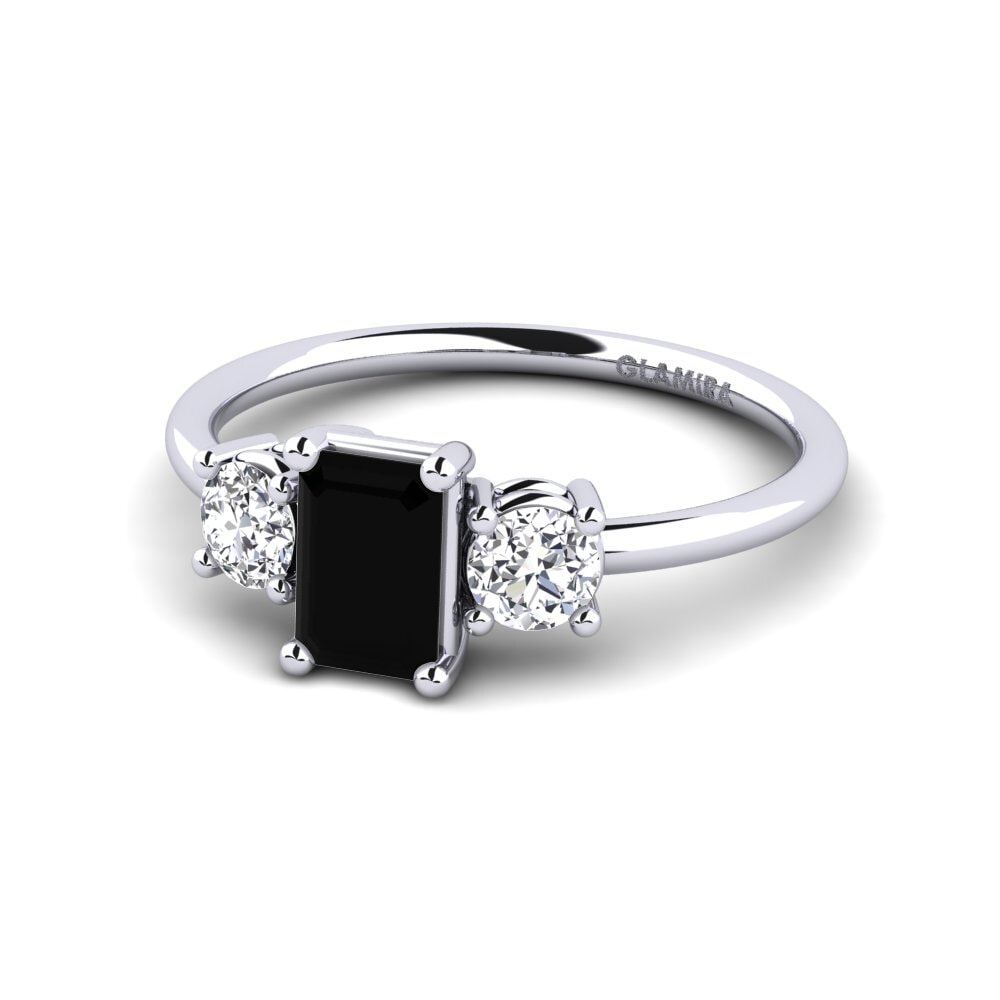 Black Onyx Engagement Ring Mania