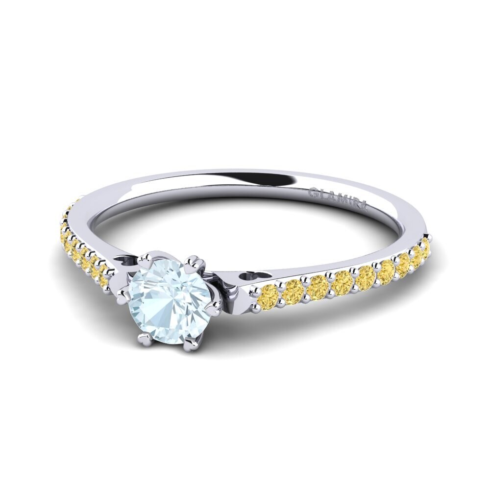 Aquamarine Engagement Ring Mayetta