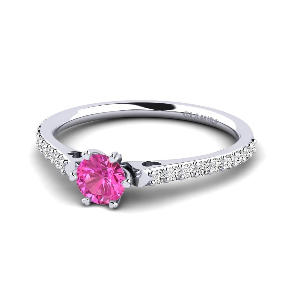 Pink Topaz Engagement Ring Mayetta