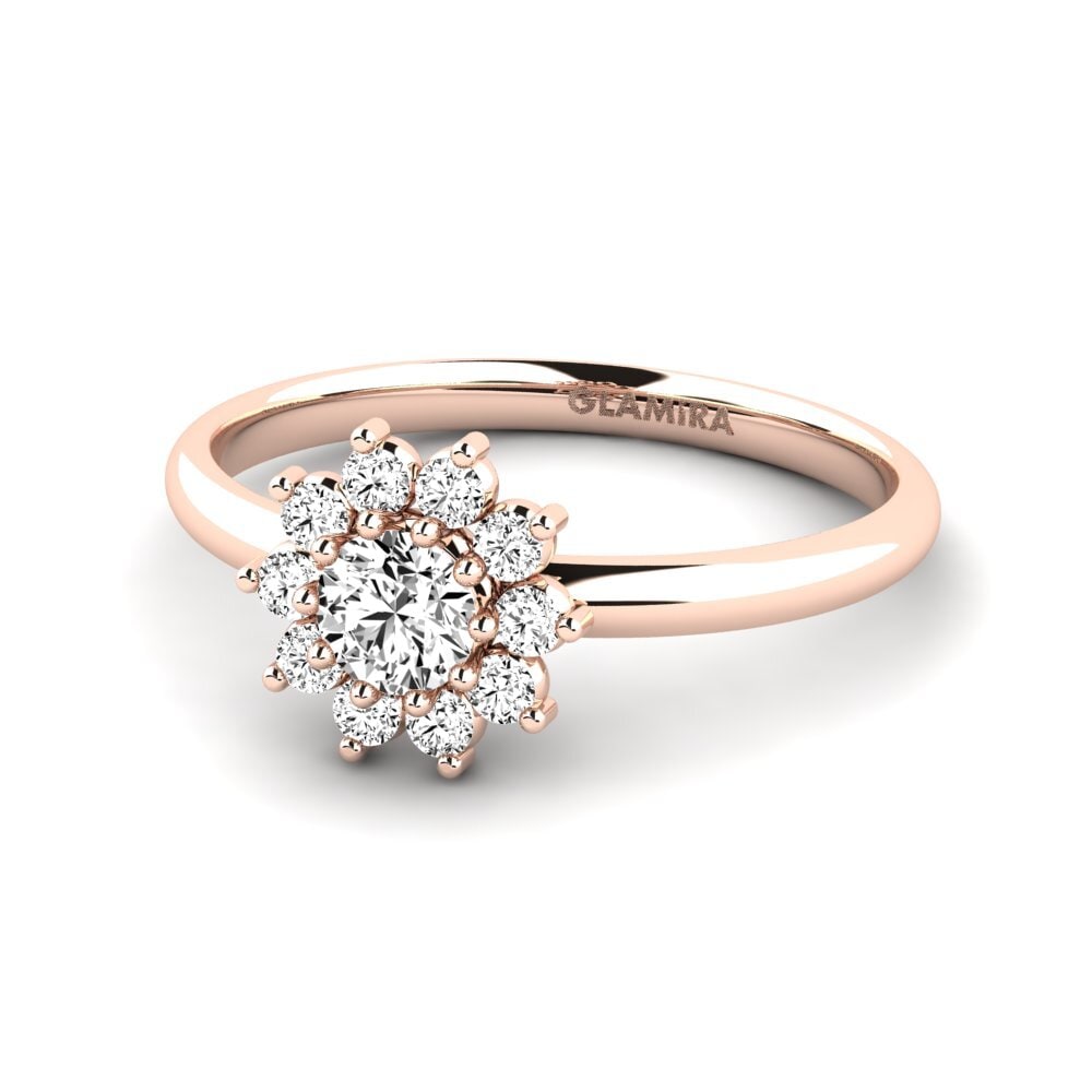 Moissanite Anel de Noivado Mesic