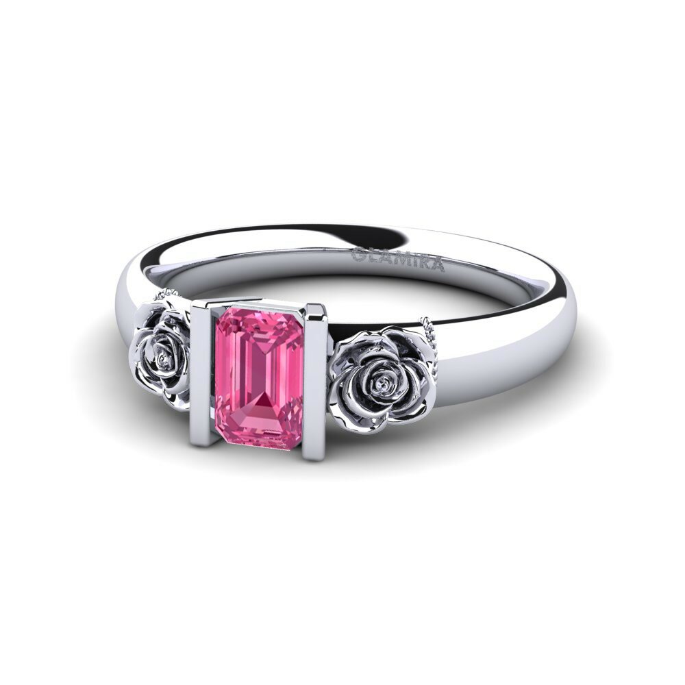 Turmalina rosa Anillo de Mujer Misery