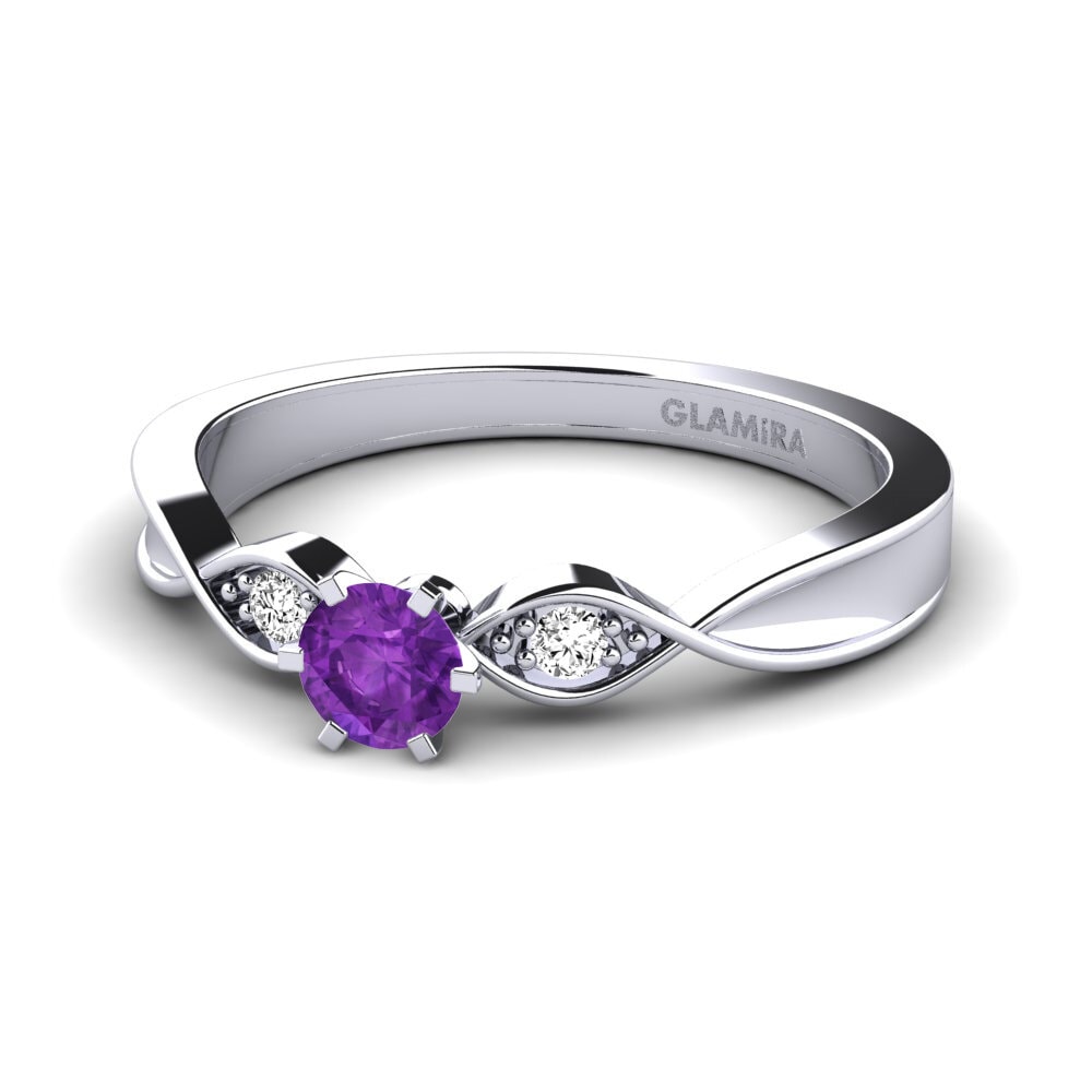 Amatista Anillo de compromiso Neveda