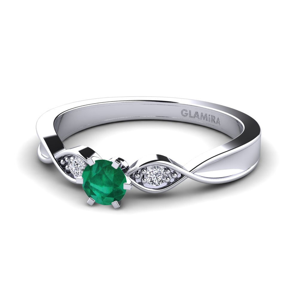 Emerald Engagement Ring Neveda