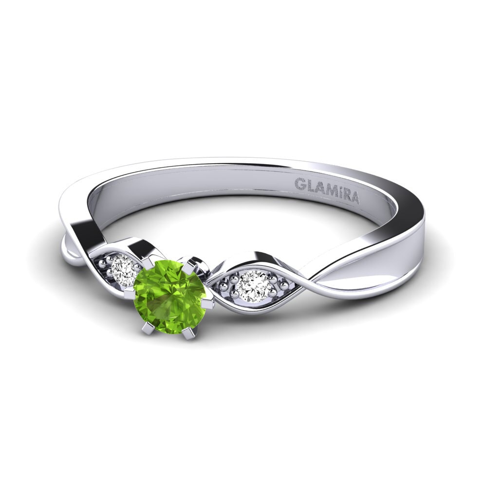 Peridoto Anillo de compromiso Neveda