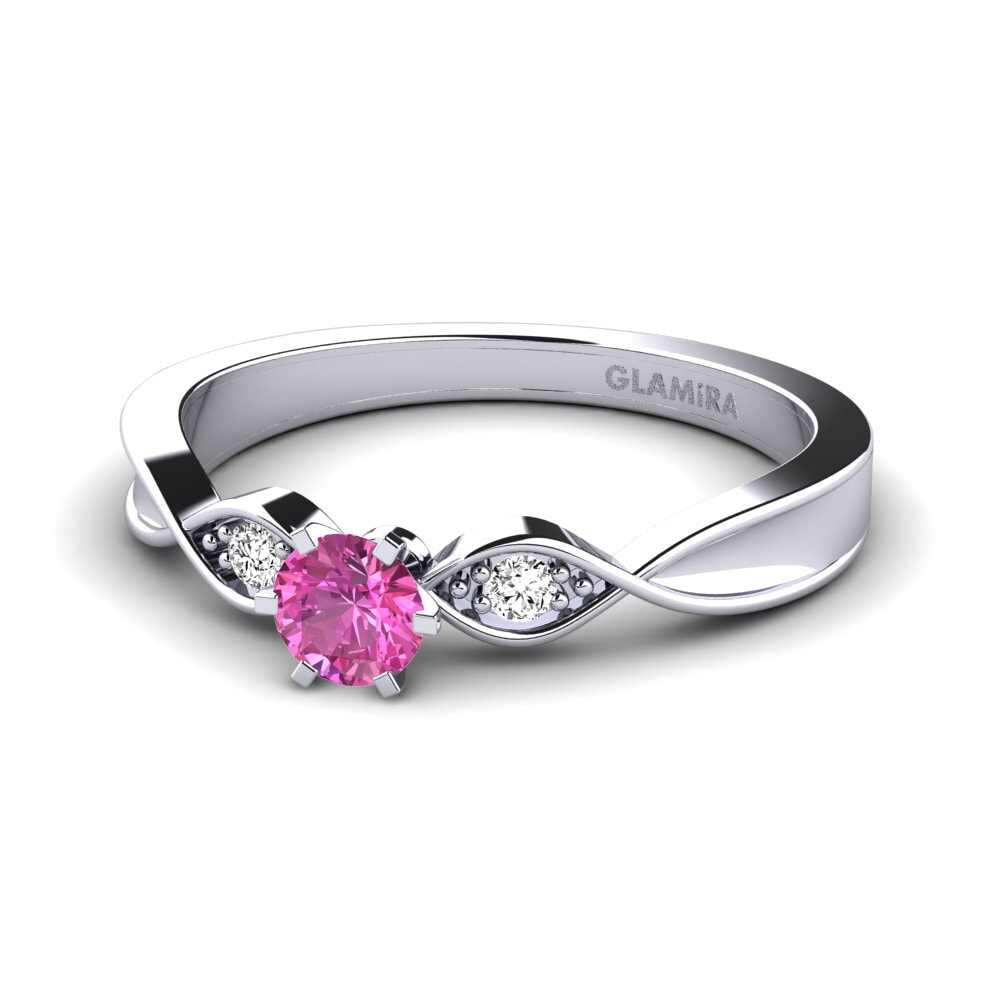 Topacio Rosa Anillo de compromiso Neveda