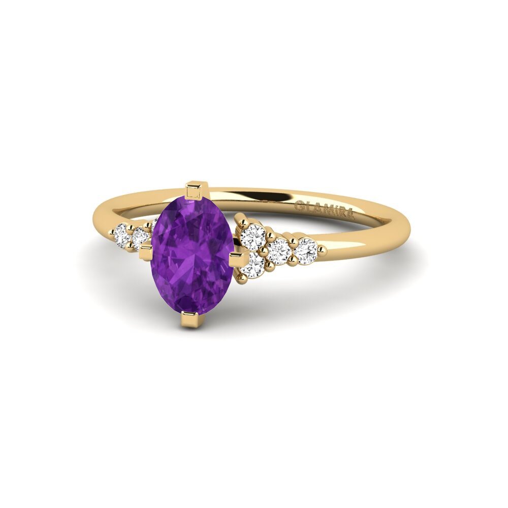 Amatista Anillo de compromiso Odelyn