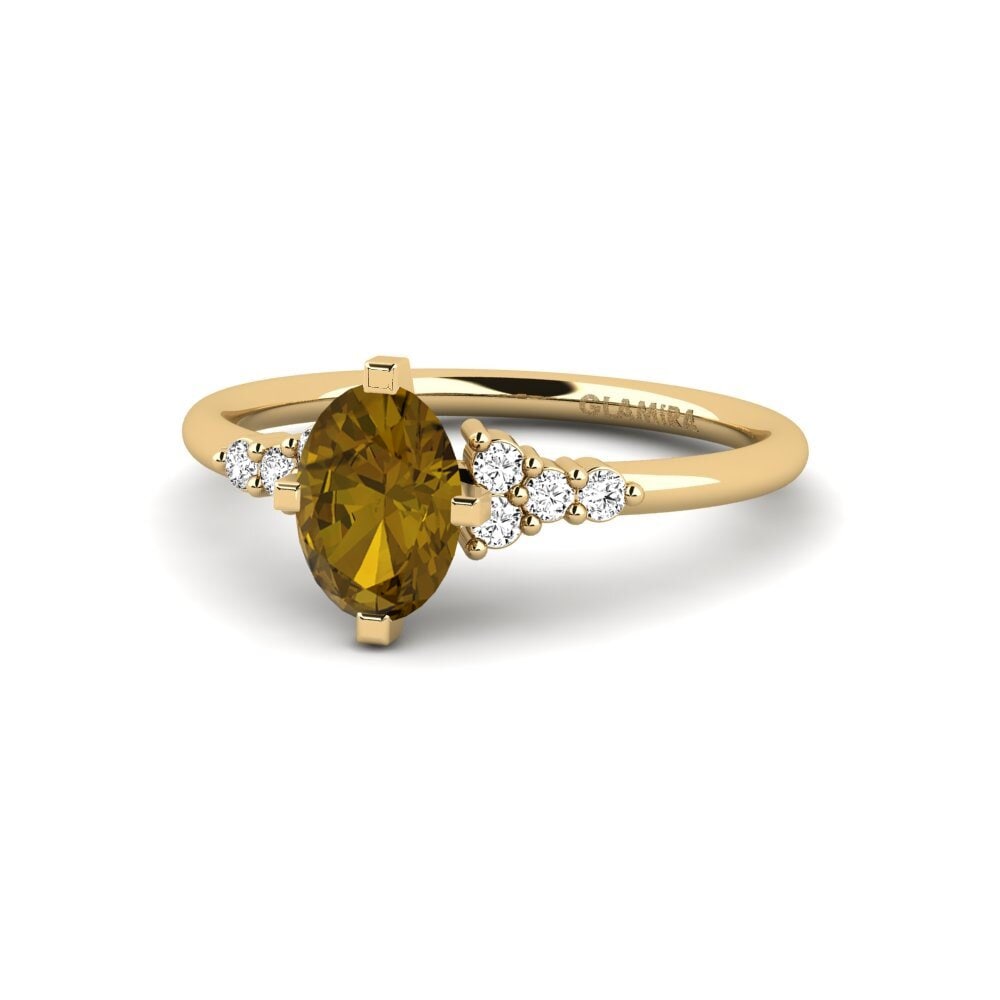 Circón Marrón Anillo de compromiso Odelyn