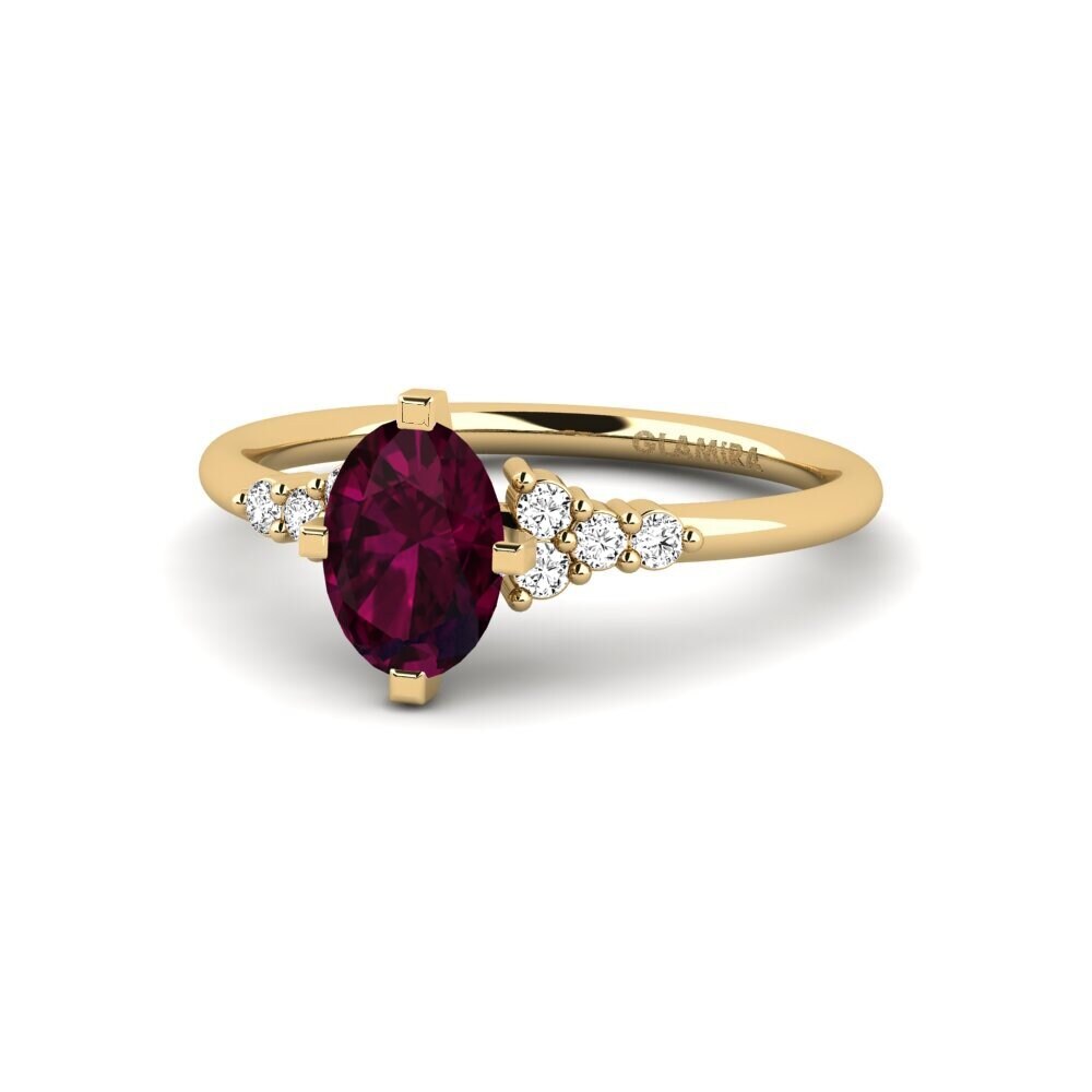 Granate Rhodolite Anillo de compromiso Odelyn
