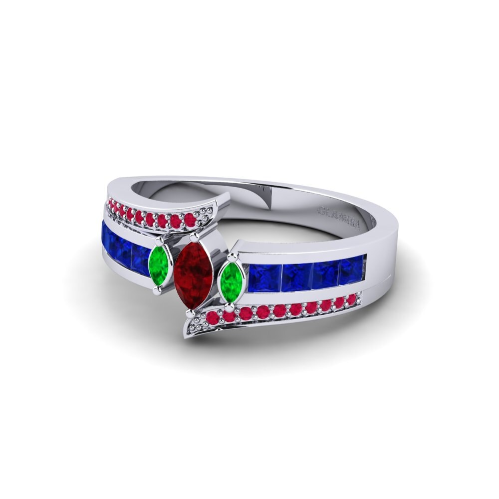 Ruby Engagement Ring Poppy