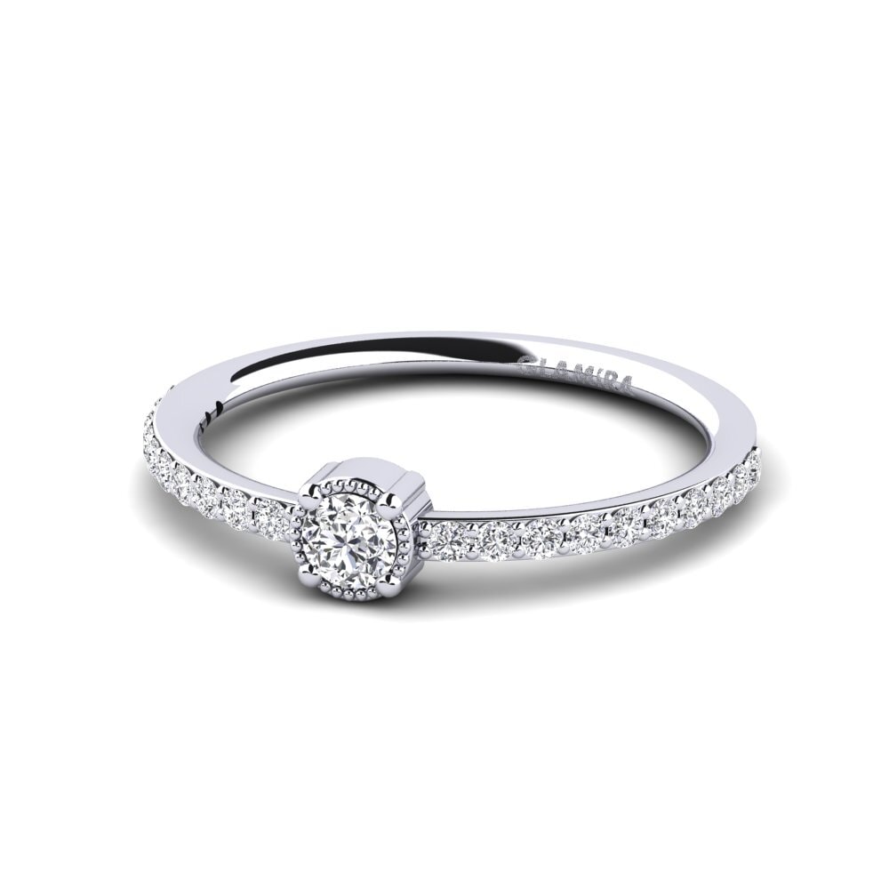 Diamante cultivado en laboratorio Anillo de compromiso Puzo