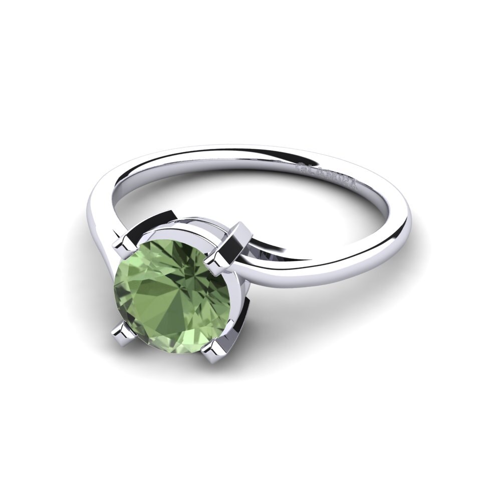 Zafiro Verde Anillo de compromiso Radmilla