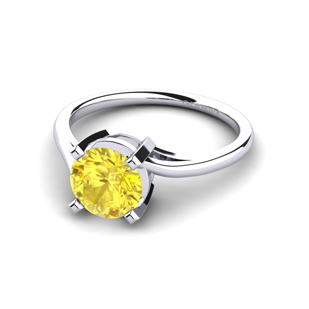 Gul safir Forlovelsesring Radmilla
