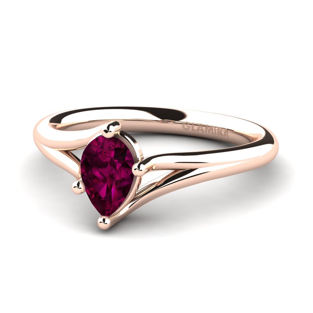 Rhodolite Garnet Engagement Ring Rosalind