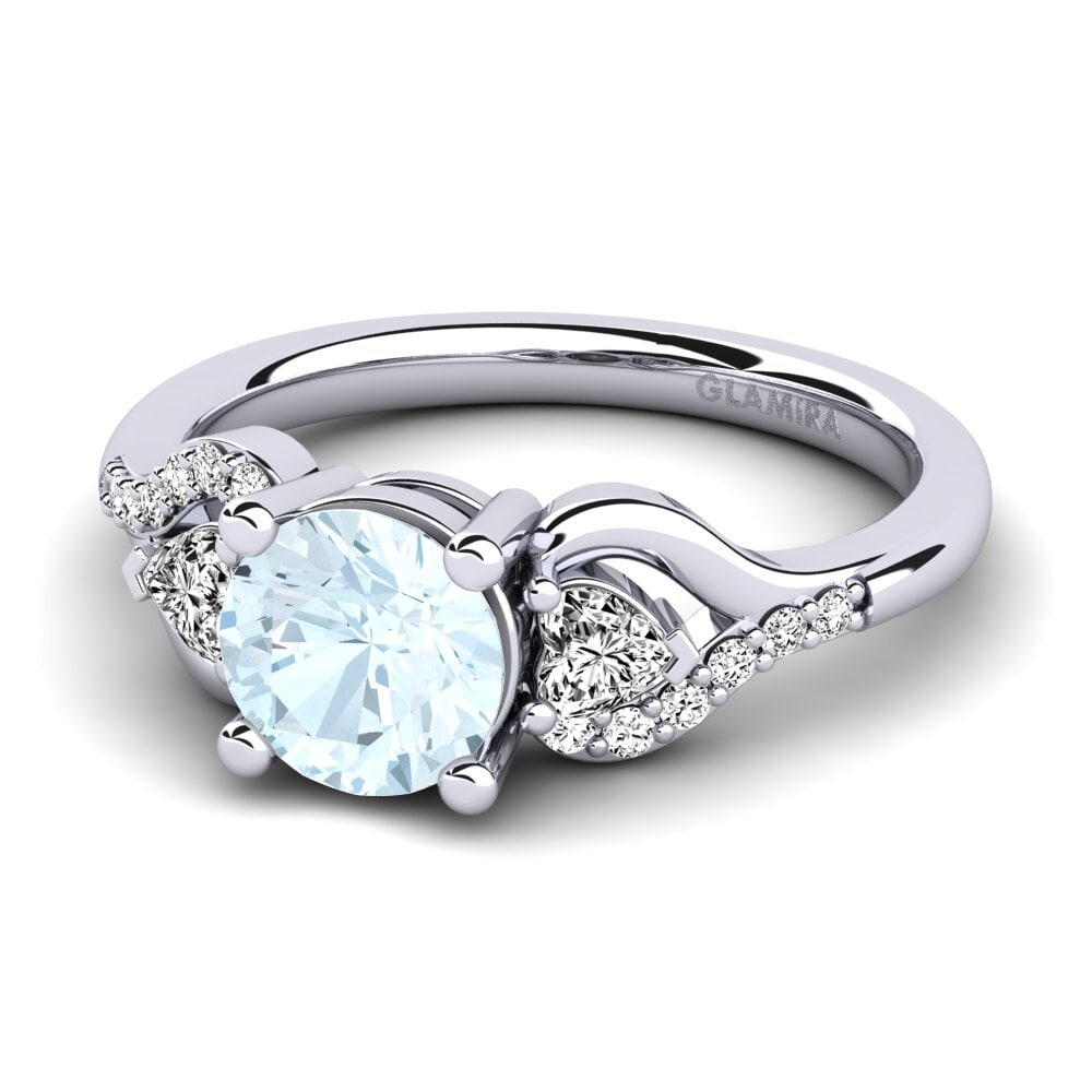 Aquamarine Engagement Ring Roselina 1.0 crt