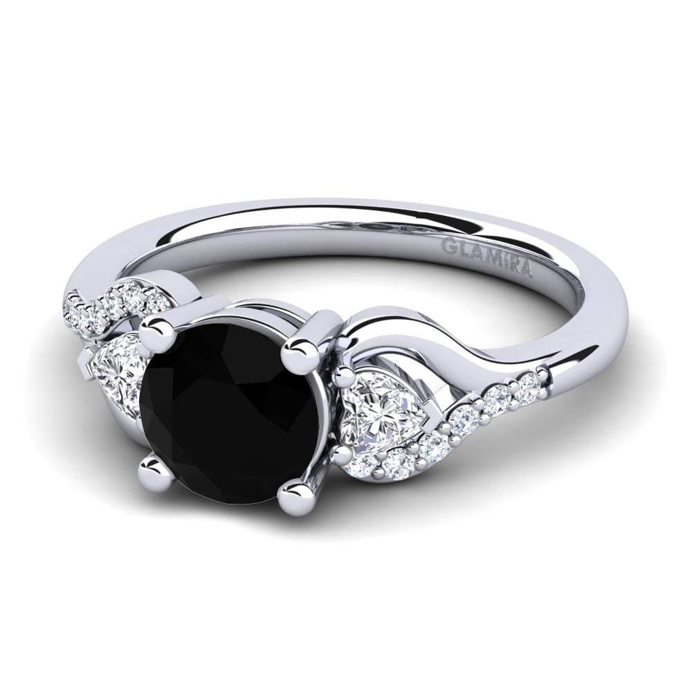 Black Diamond Engagement Ring Roselina 1.0 crt