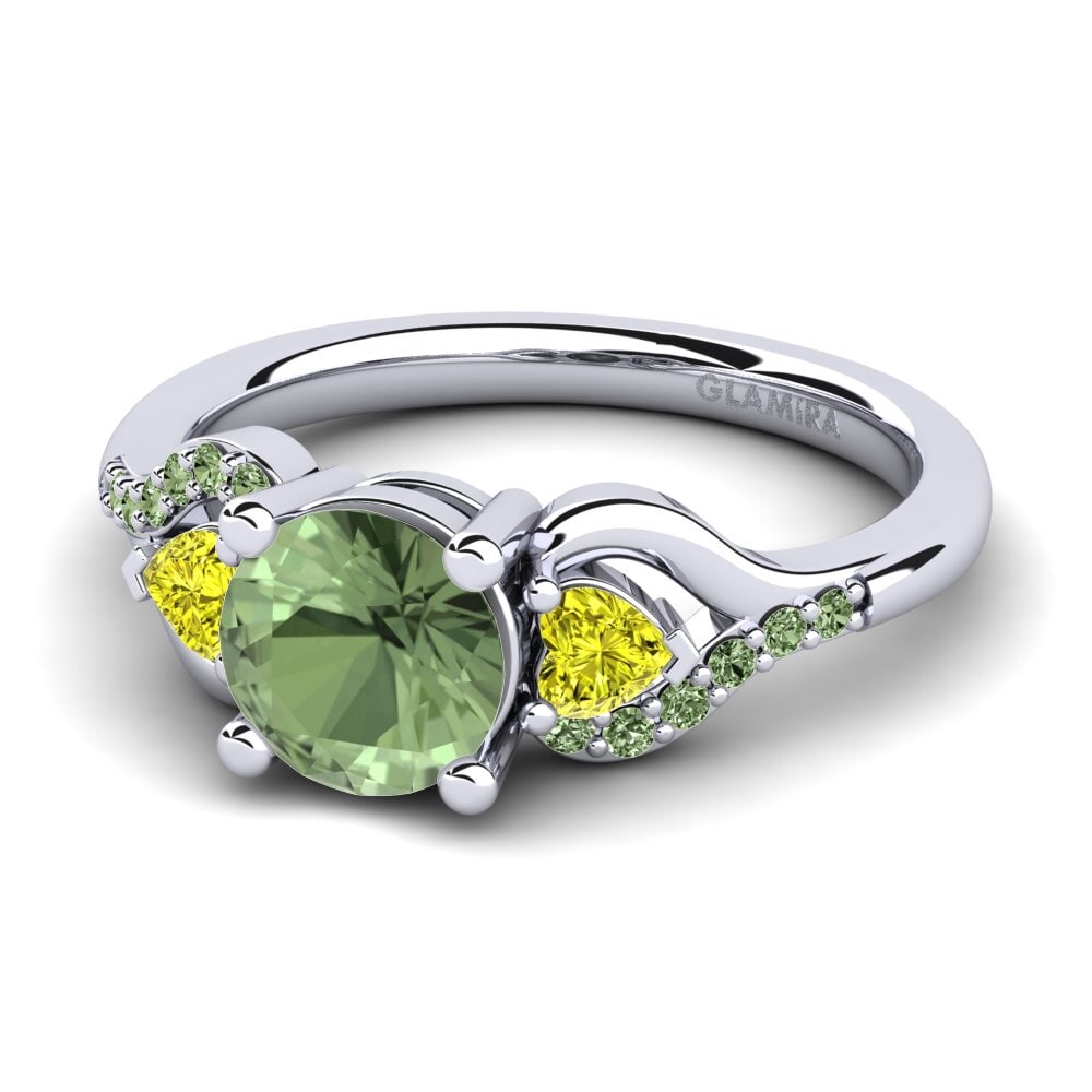 Green Sapphire Engagement Ring Roselina 1.0 crt