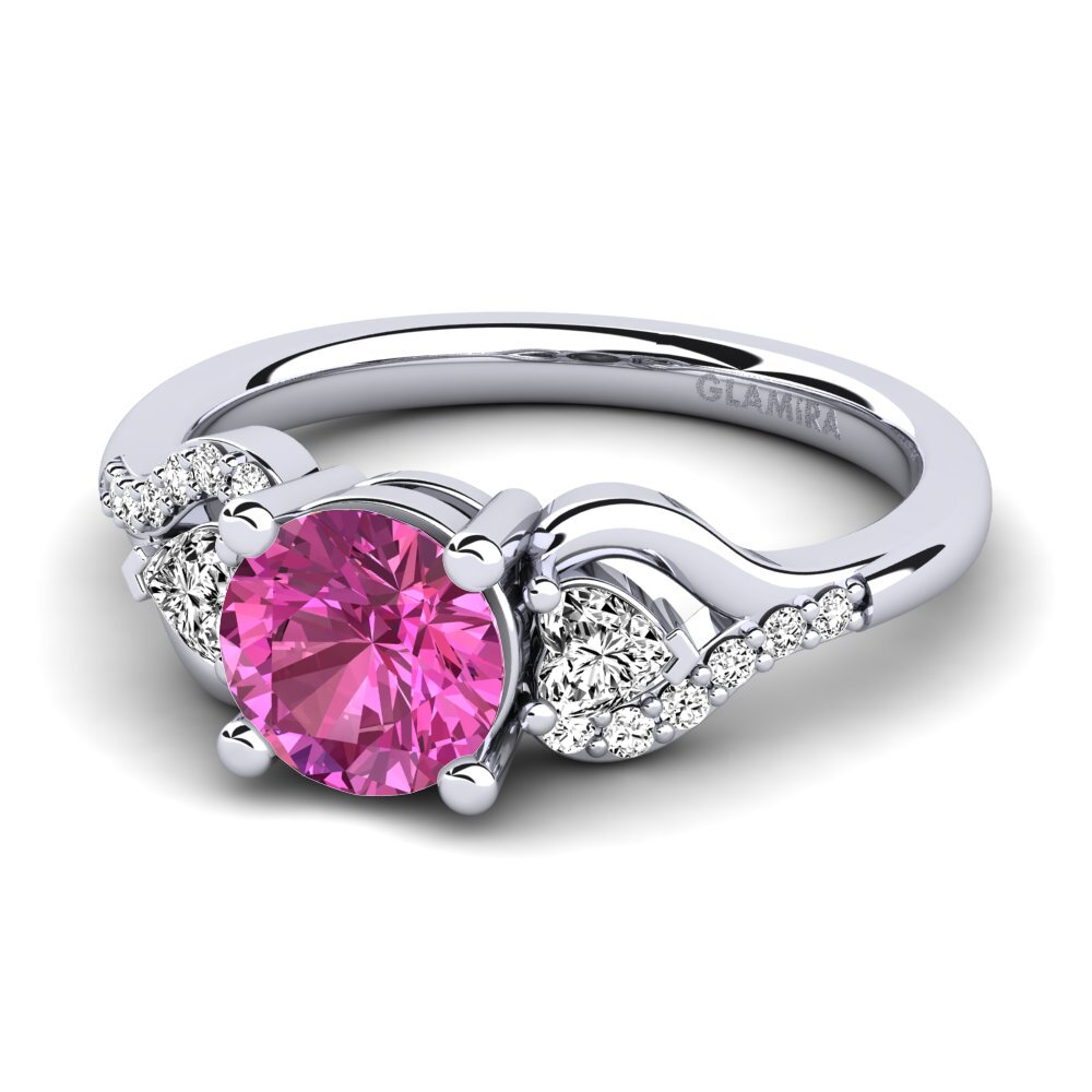 Topacio Rosa Anillo de compromiso Roselina 1.0 crt