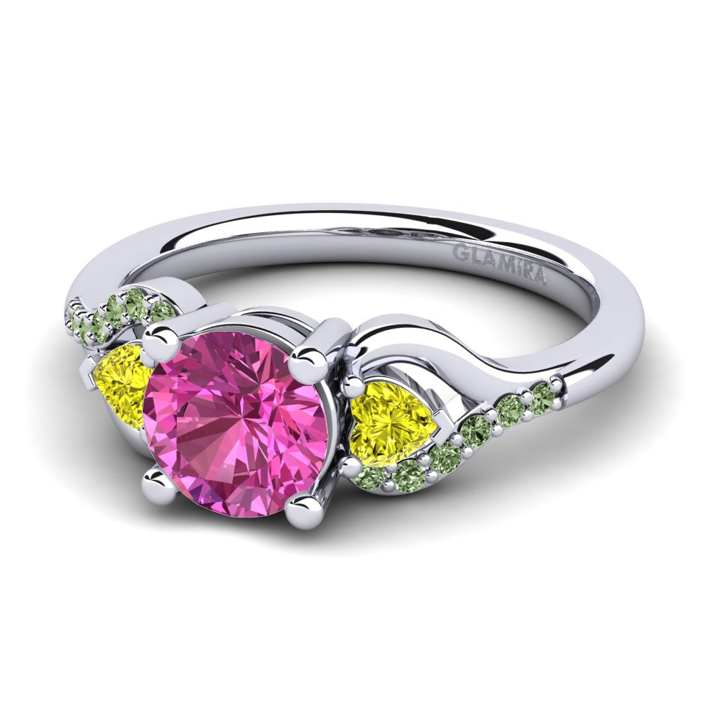 Pink Topaz Engagement Ring Roselina 1.0 crt