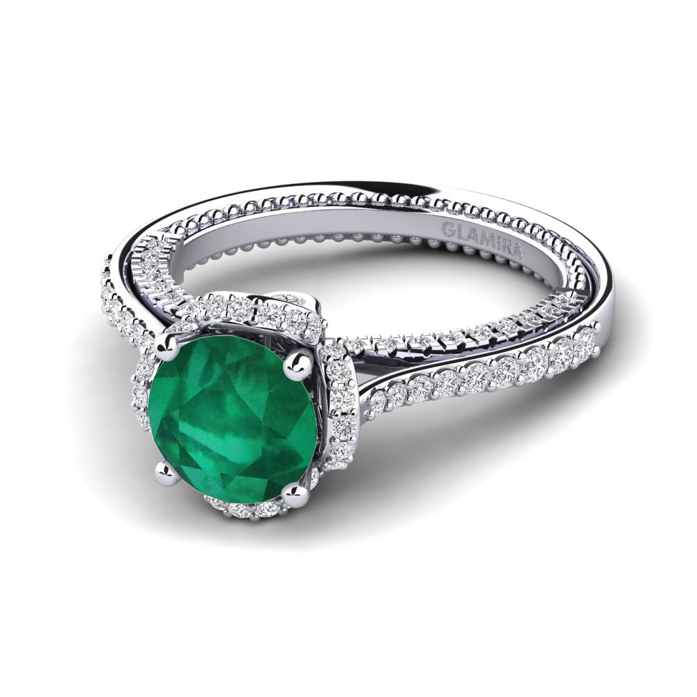 Emerald Engagement Ring Sashenka