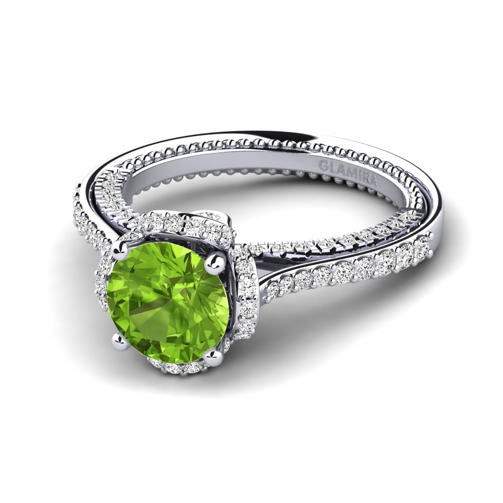 Peridoto Anillo de compromiso Sashenka