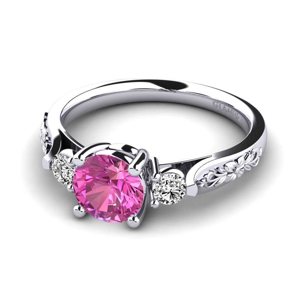 Rosa Topas Forlovelsesring Saundria