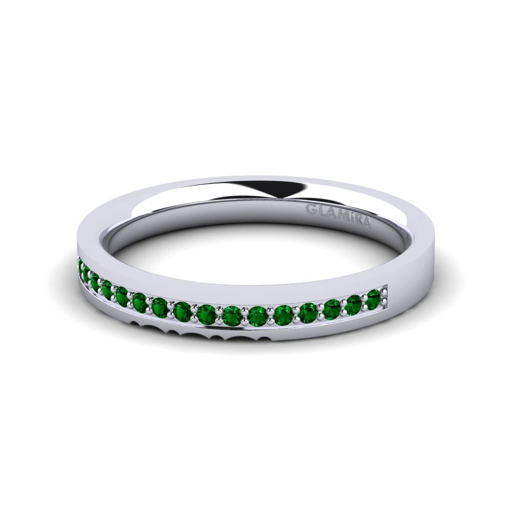 Green Zirconia Bridal Set Soulmates Ring A