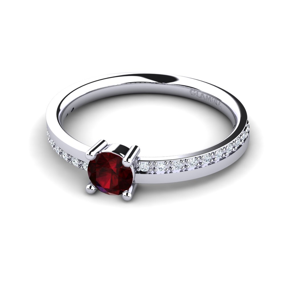 Garnet Engagement Ring Starila