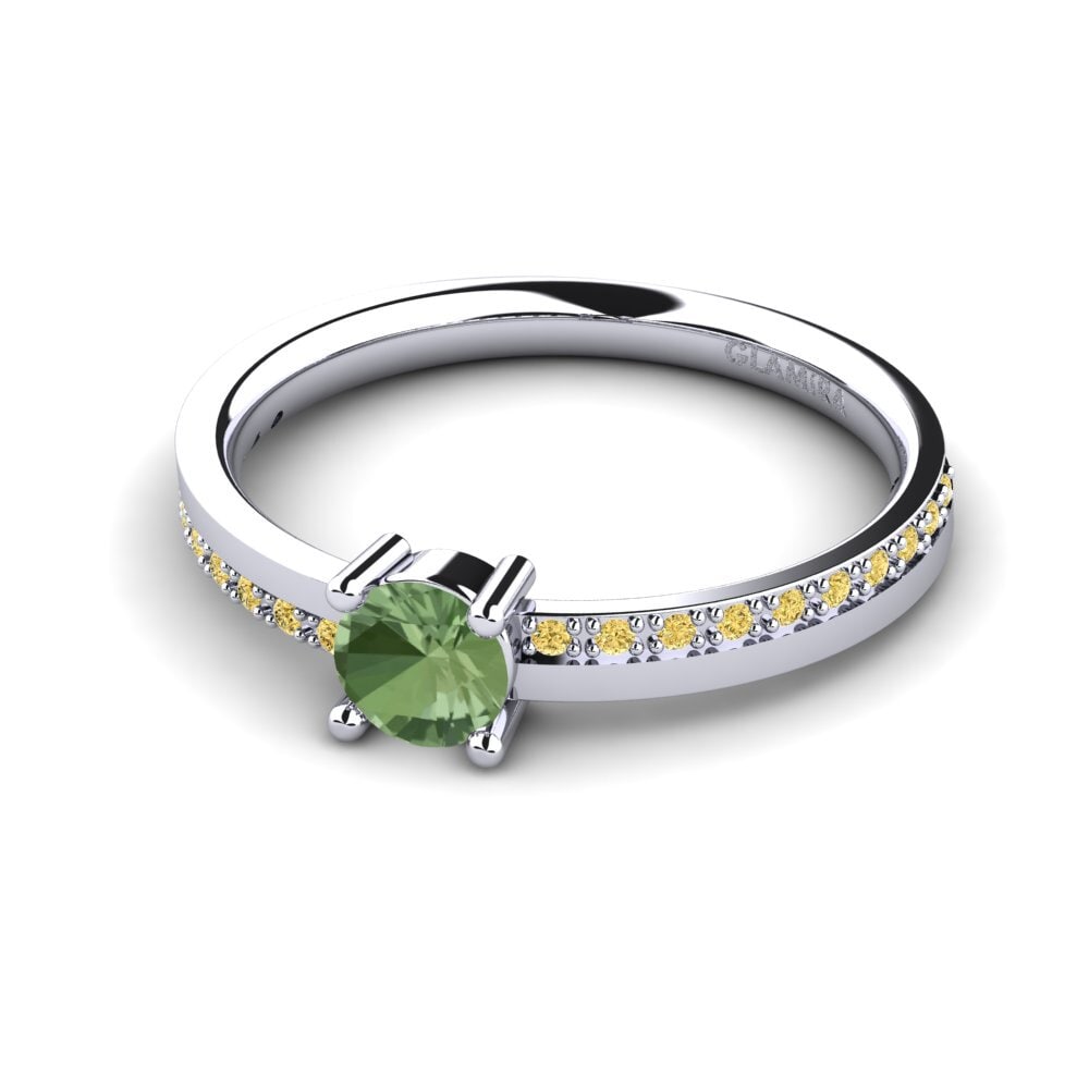 Green Sapphire Engagement Ring Starila