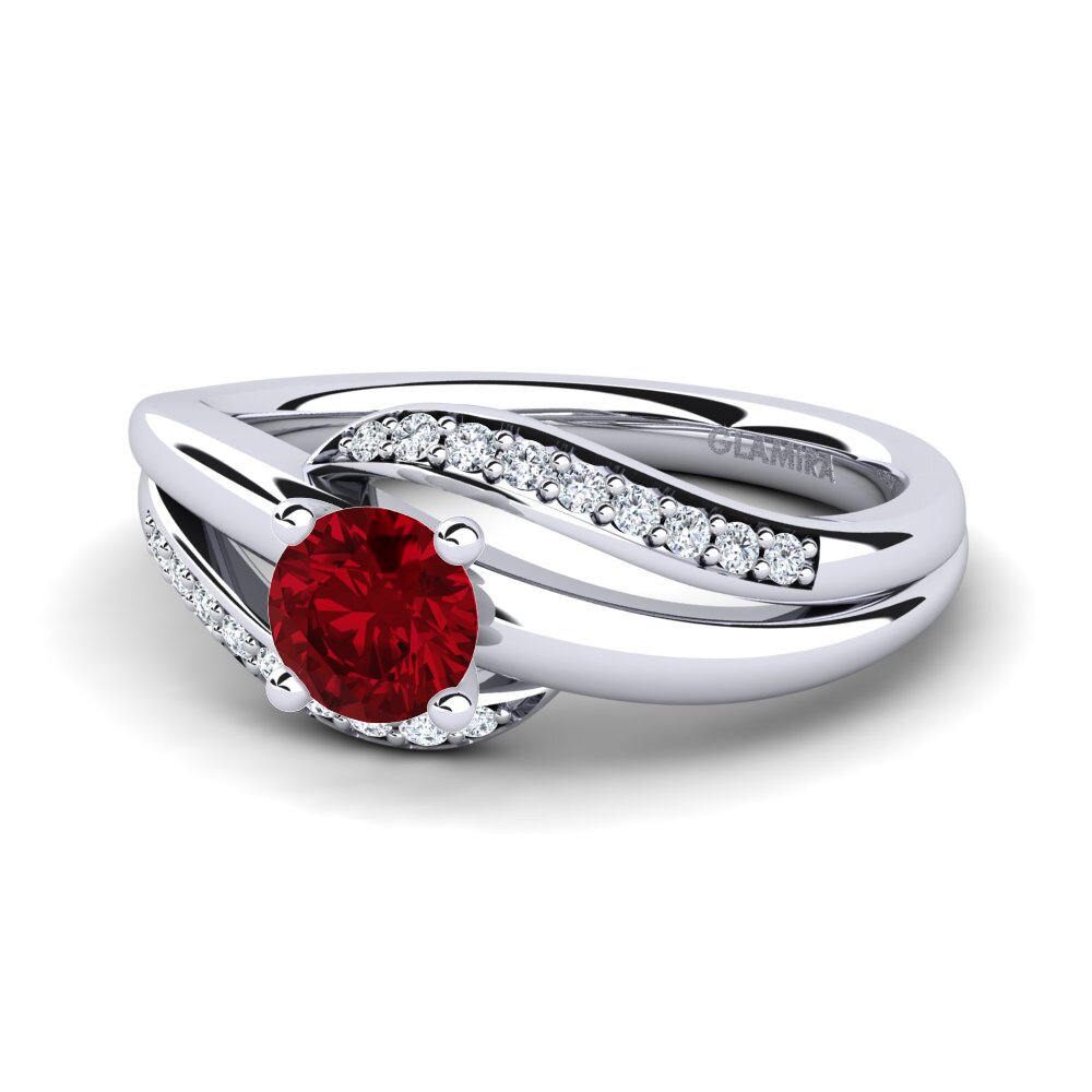 Circonita Roja Anillo de compromiso Sydney