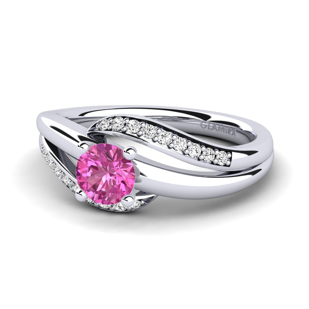 Pink Topaz Engagement Ring Sydney