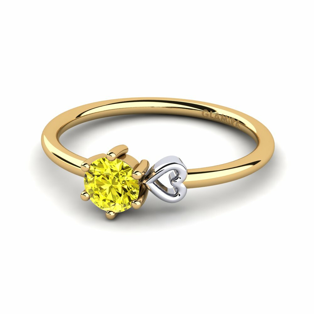 18K Geel & Wit Goud Dames Ring Tasenka