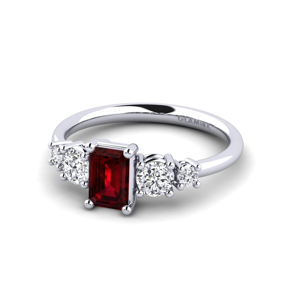 Garnet Engagement Ring Tessa