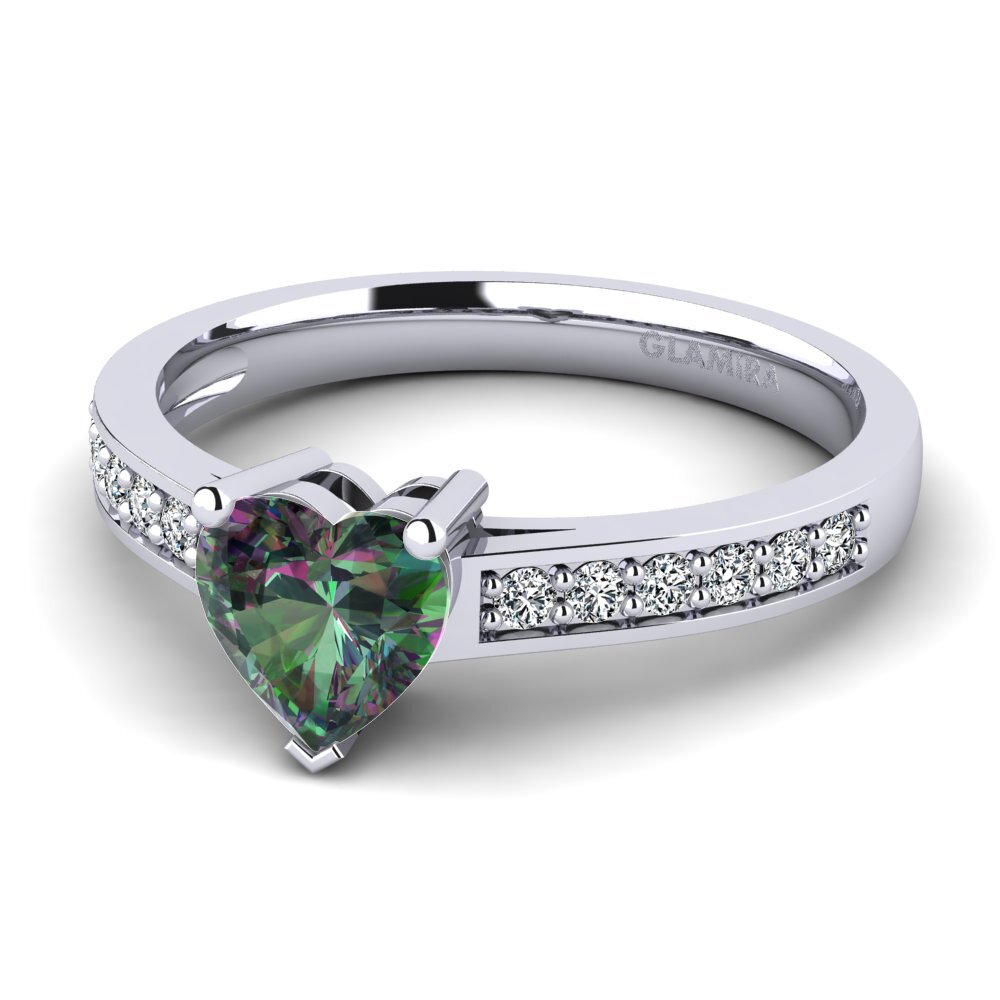 Mystic Topaz Engagement Ring Tina