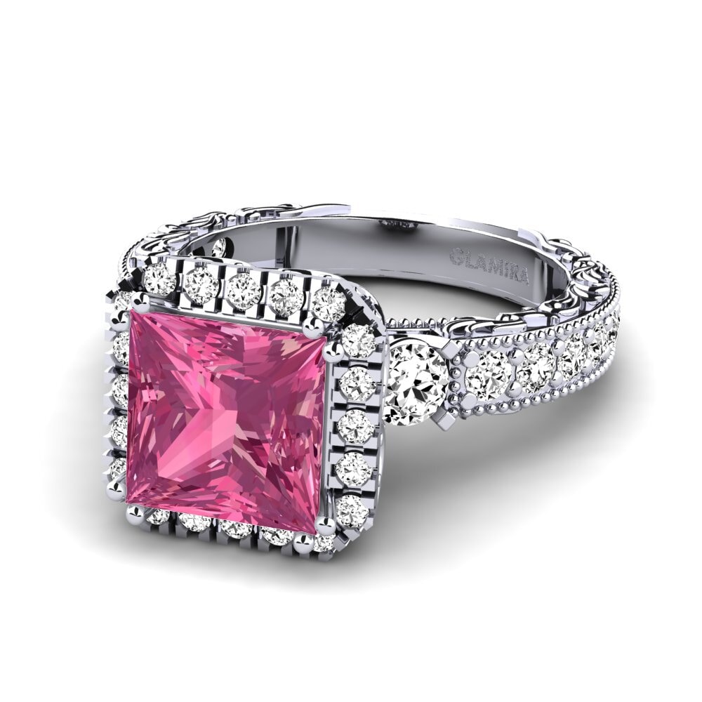 Pink Tourmaline Engagement Ring Mariko