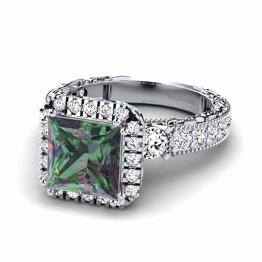 Mystic Topaz Engagement Ring Mariko