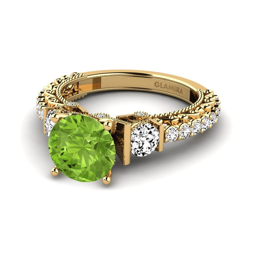 Peridot Engagement Ring Marquita