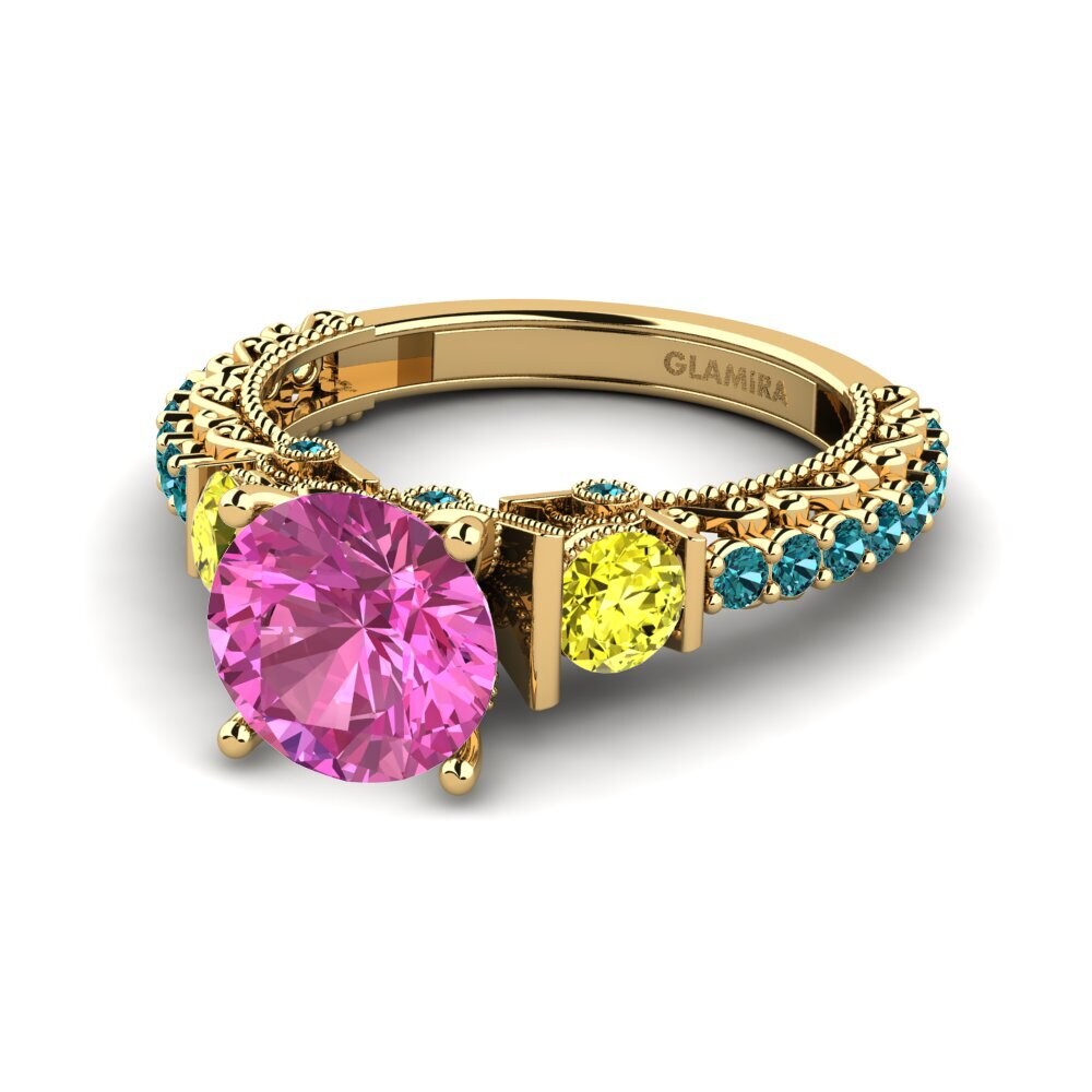Pink Topaz Engagement Ring Marquita