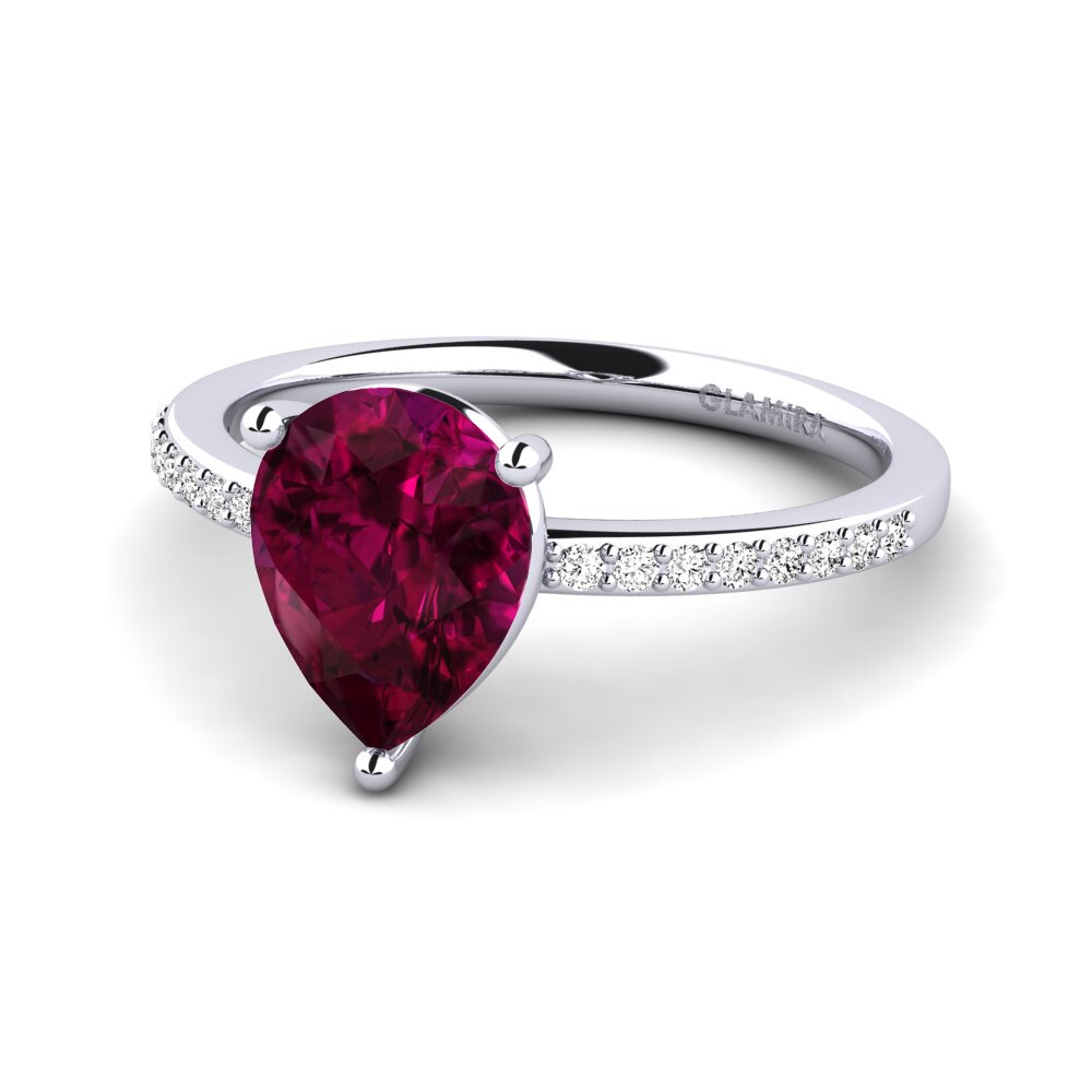 Granate Rhodolite Anillo de compromiso Vavuniya
