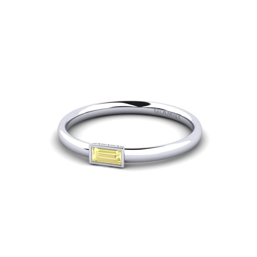 Zafiro amarillo Anillo de Mujer Vitaly