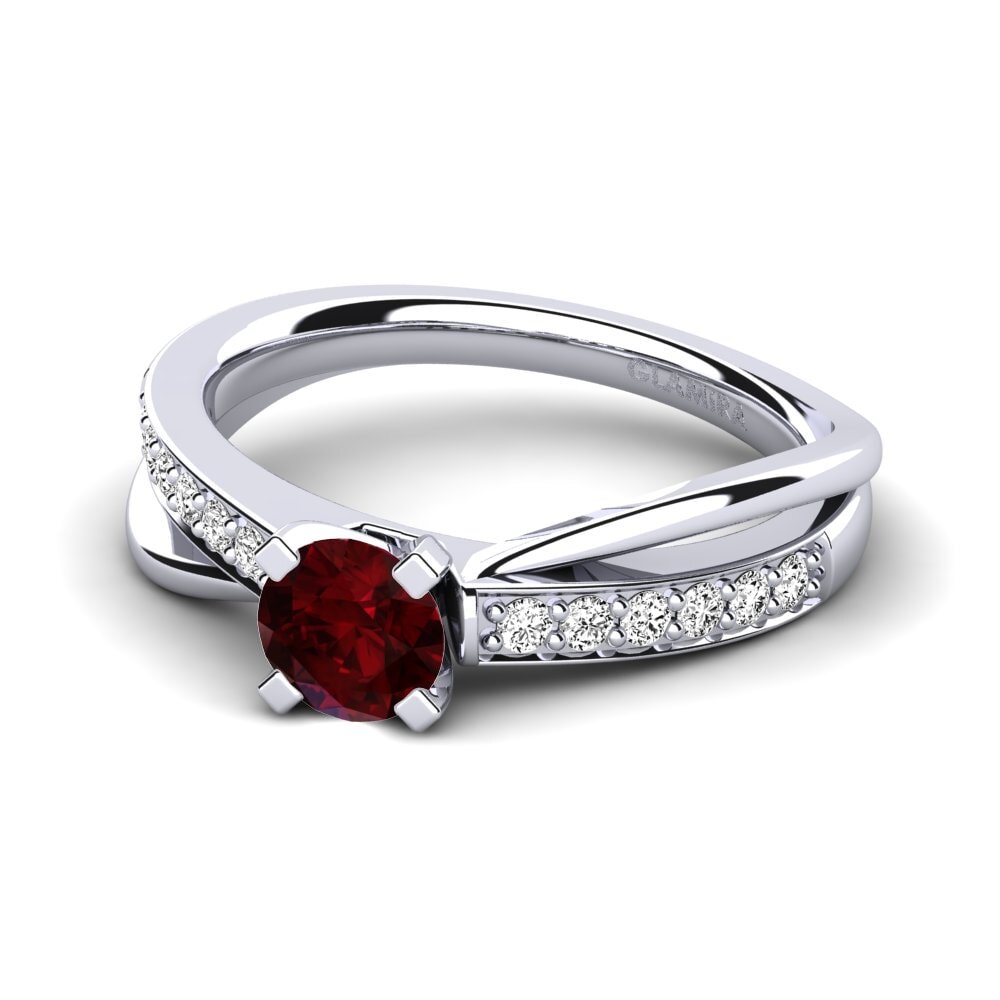 Granate Anillo de compromiso Viviette