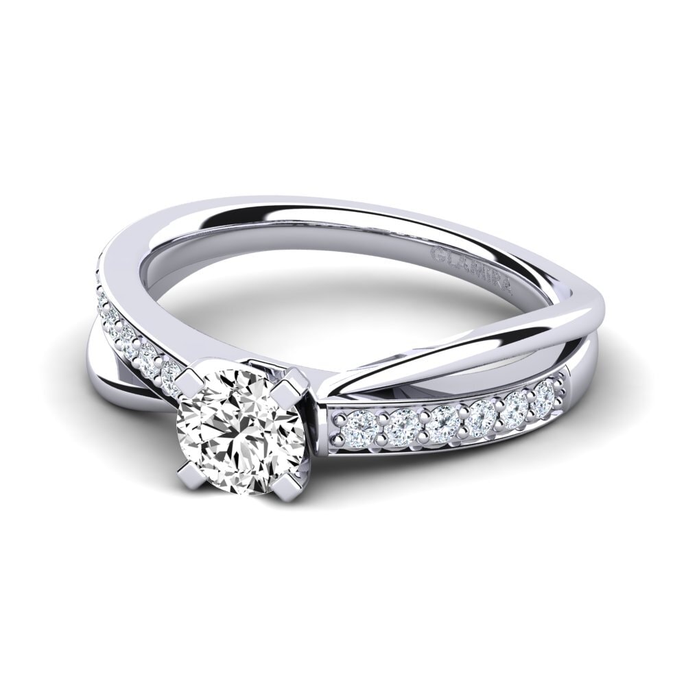 Moissanite Engagement Ring Viviette