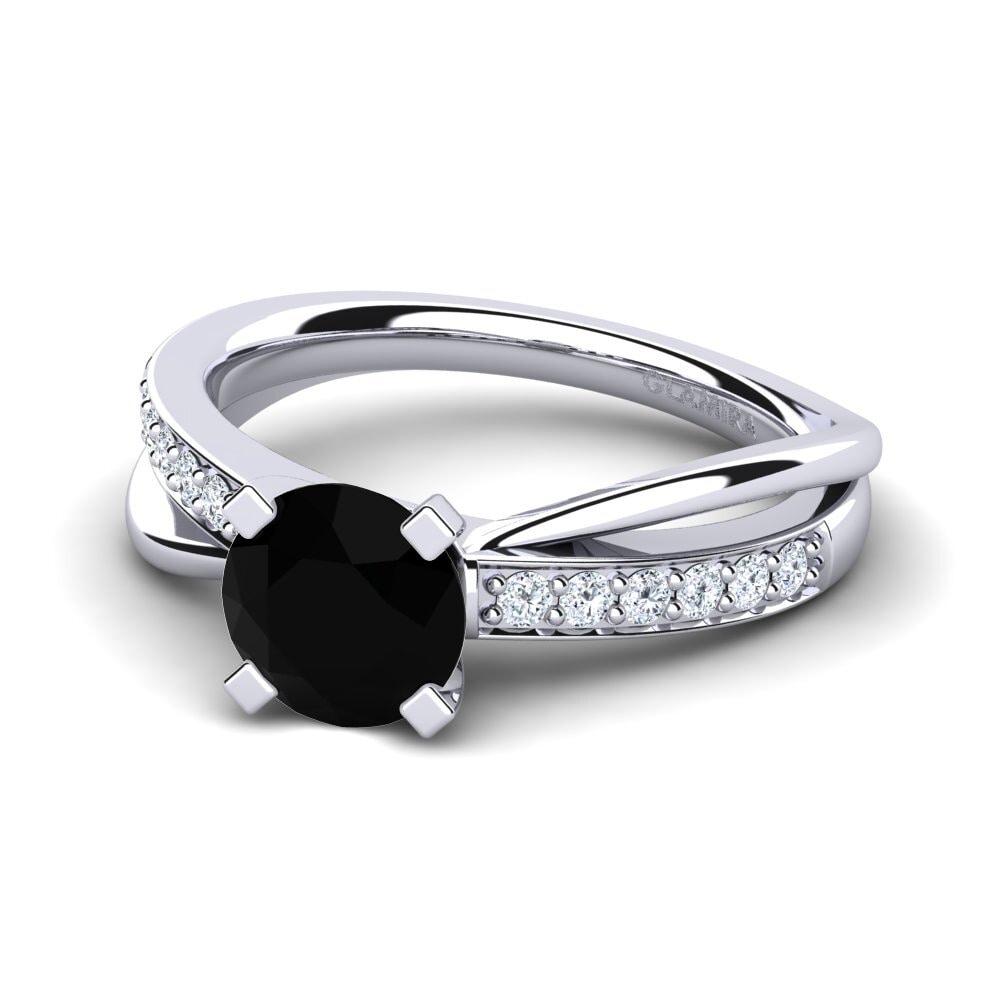 Sort Safir Forlovelsesring Viviette 1.0 crt