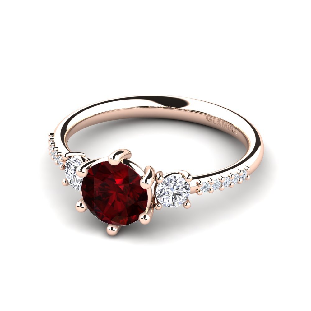 Garnet Engagement Ring Zanyria