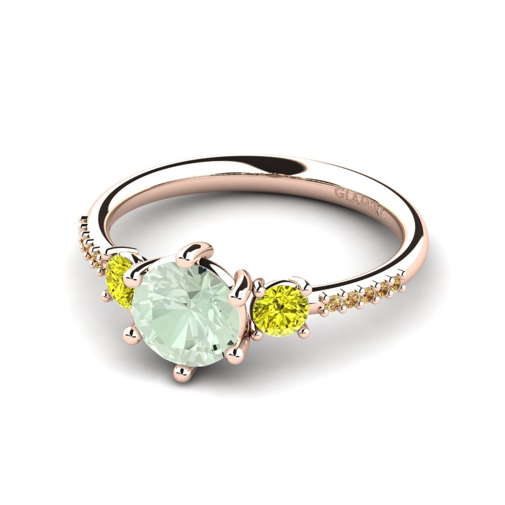 Green Amethyst Engagement Ring Zanyria