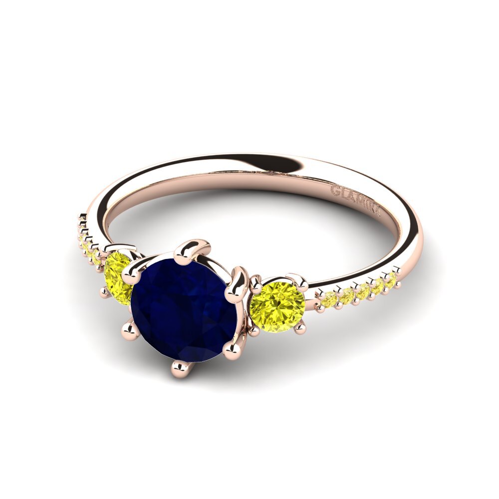 Zafiro Anillo de compromiso Zanyria