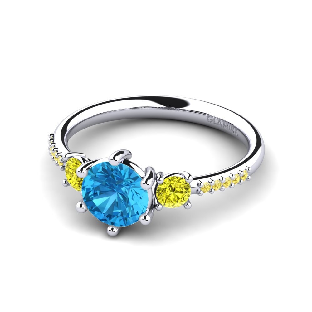 Plata 925 Anillo de compromiso Zanyria