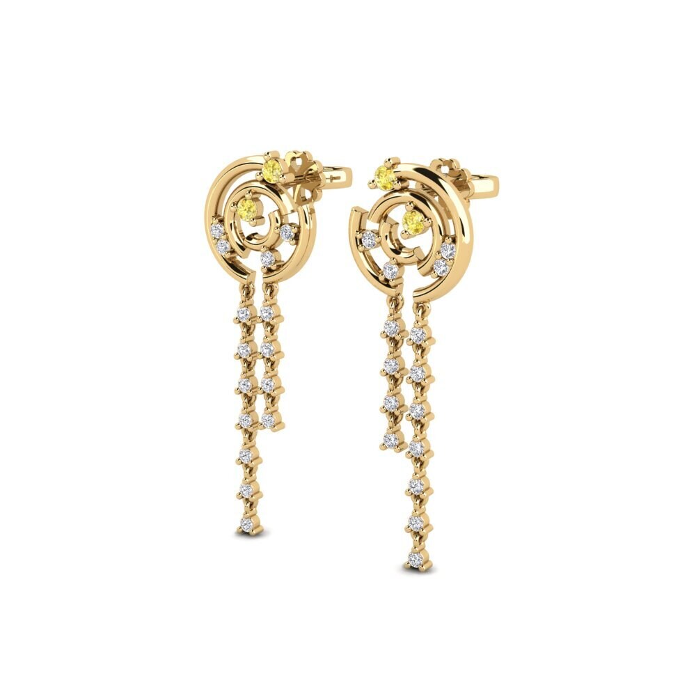 Yellow Sapphire Women's Earring Archaicci