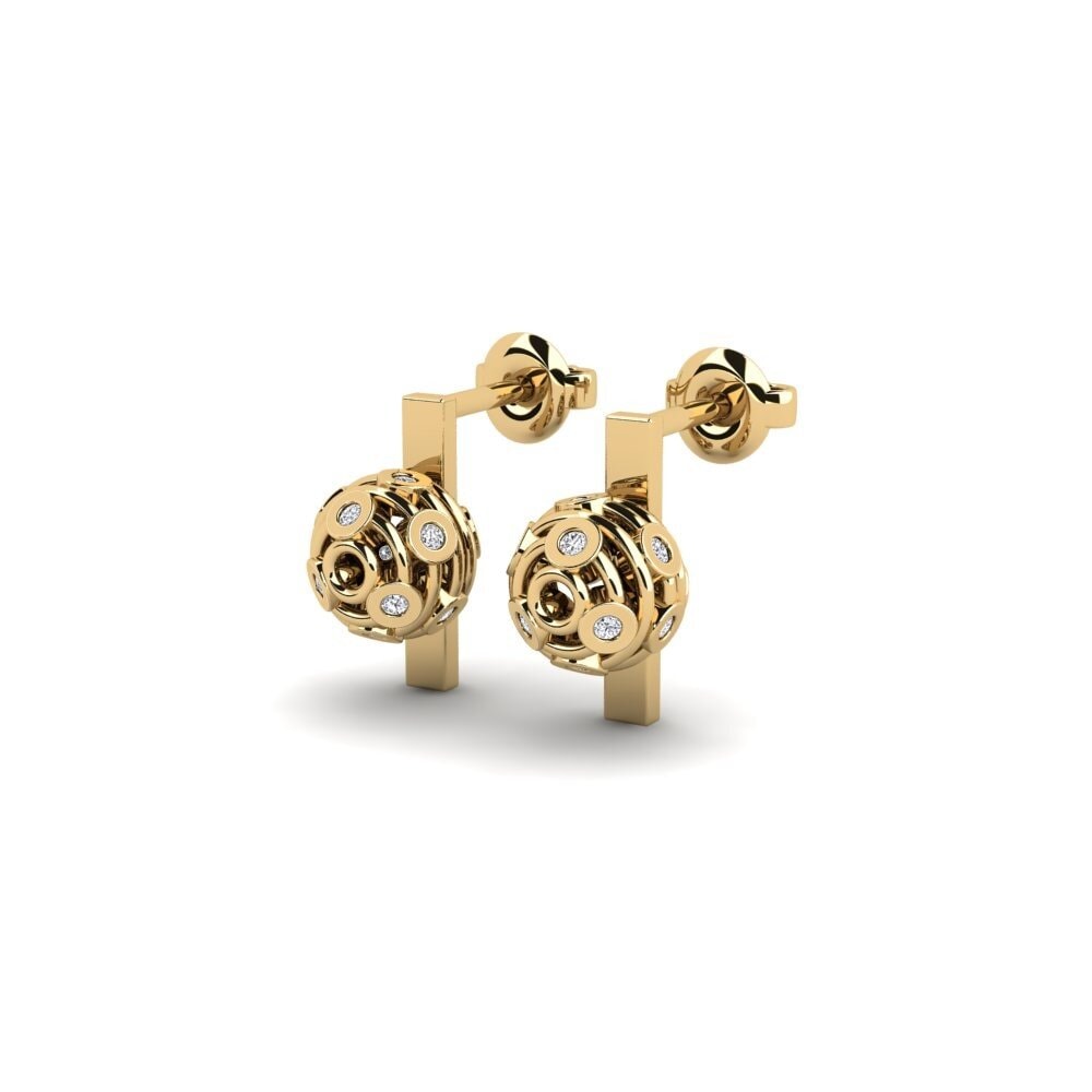 Diamant Boucle d'oreille femme Askew
