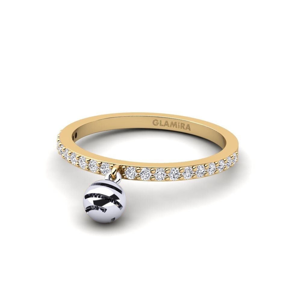 14ct Yellow & White Gold Round Lab Grown Diamond Ring Bagford