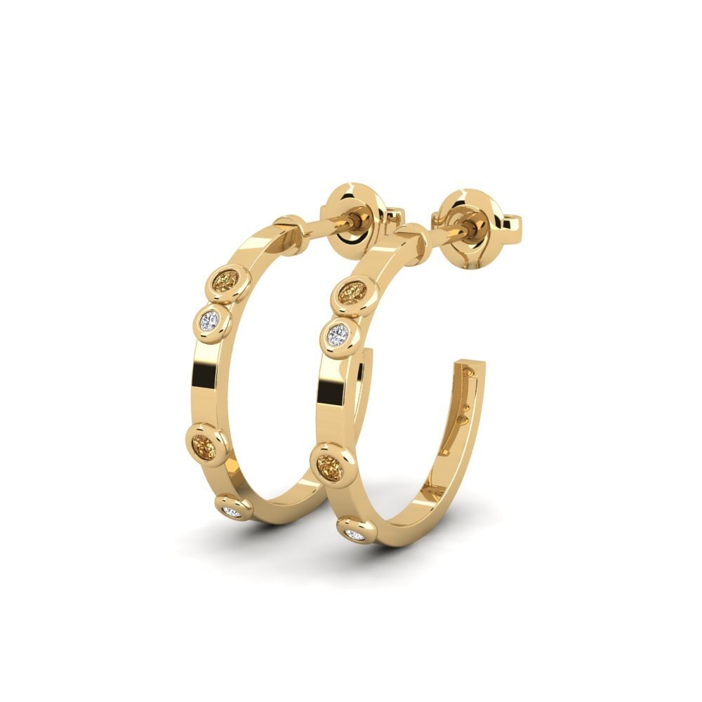 Brown Diamond Women's Earring Benih